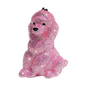 Madame Juliette Poodle Clutch Bag with Swarovski Crystals